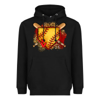 Black softball home plate Heavyweight Hoodie - Jasminsmagicworld