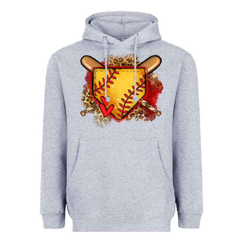 Softball Home Plate Heavyweight Hoodie by Jasminsmagicworld | Teevron