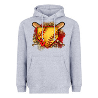 Heather Grey softball home plate Heavyweight Hoodie - Jasminsmagicworld