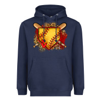 Navy softball home plate Heavyweight Hoodie - Jasminsmagicworld