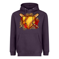 Plum softball home plate Heavyweight Hoodie - Jasminsmagicworld