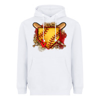 White softball home plate Heavyweight Hoodie - Jasminsmagicworld