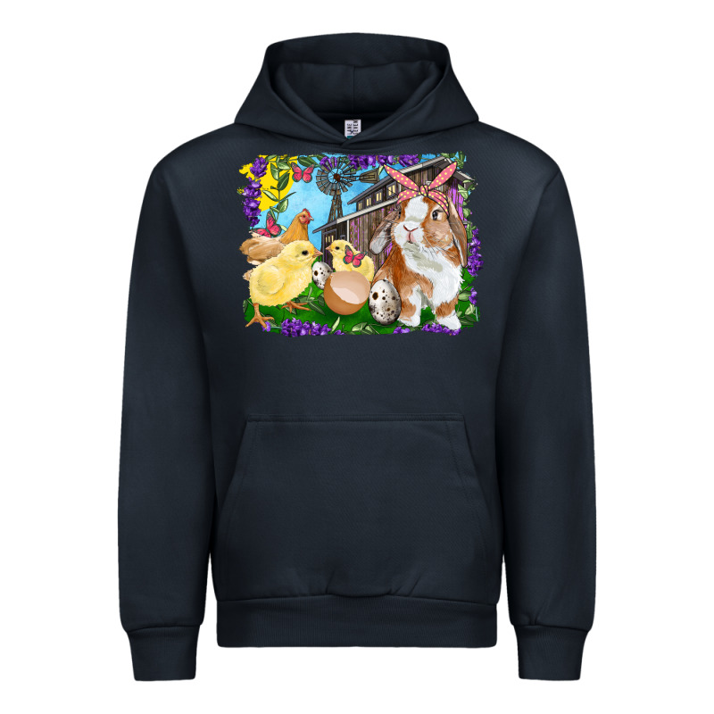 Easter Farm Chicks And Bunny Urban Hoodie by RanaPortraitStore | Teevron
