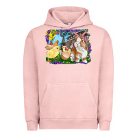 Pigment Salmon easter farm chicks and bunny Urban Hoodie - RanaPortraitStore