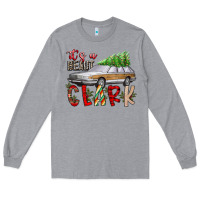 Heather Grey Its Beaut Clark Long Sleeve Tee - CowhideDigitalArt
