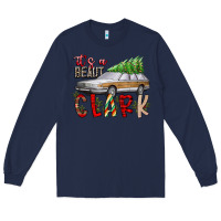Navy Its Beaut Clark Long Sleeve Tee - CowhideDigitalArt