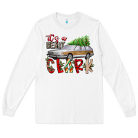 White Its Beaut Clark Long Sleeve Tee - CowhideDigitalArt