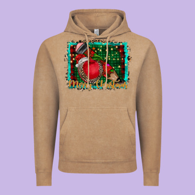 Merry Christmas Teacher Vintage Hoodie Designed By Cowhidedigitalart