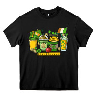 Black St. Patrick's Day Teacher coffee cups Heavy Core Tee - HowdyJamesFarm