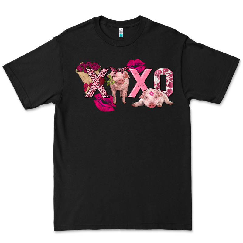 Valentine's Day Pig Xoxo Premium Tee by FaDigitalArtStudio | Teevron