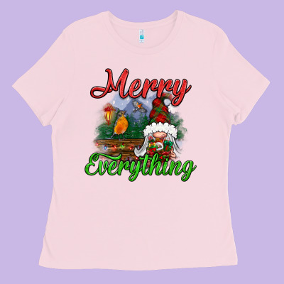 Merry Everything Ladies Tee Designed By Bundleandbundleshop