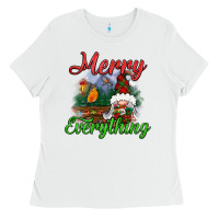 White merry everything Ladies Tee - BundleAndBundleShop