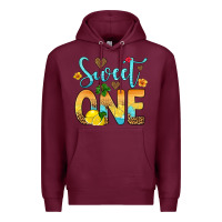 Burgundy sweet one lemon Premium Hoodie - Artiststas