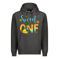 Charcoal Heather sweet one lemon Premium Hoodie - Artiststas