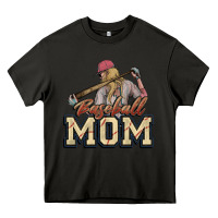 Asphalt Baseball mom Heavy Core Tee - HowdyJamesFarm