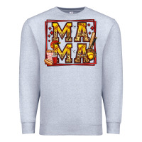 Heather Grey softball mama Premium Sweatshirt - Jasminsmagicworld