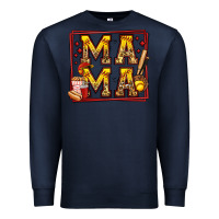 Navy softball mama Premium Sweatshirt - Jasminsmagicworld