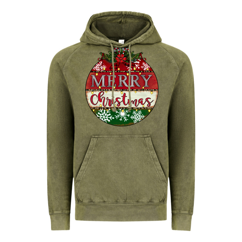 Merry Christmas Vintage Hoodie by CowhideDigitalArt | Teevron