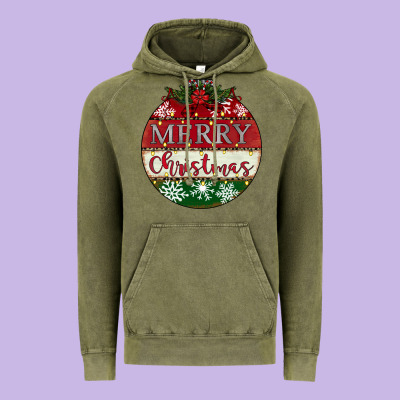Merry Christmas Vintage Hoodie Designed By Cowhidedigitalart