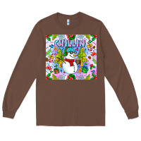 Chestnut Chillin Snow Long Sleeve Tee - CowhideDigitalArt