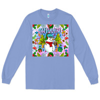 Colony Blue Chillin Snow Long Sleeve Tee - CowhideDigitalArt
