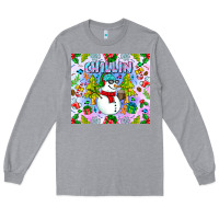 Heather Grey Chillin Snow Long Sleeve Tee - CowhideDigitalArt