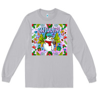 Moon Dust Chillin Snow Long Sleeve Tee - CowhideDigitalArt