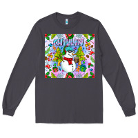 Smoke Chillin Snow Long Sleeve Tee - CowhideDigitalArt