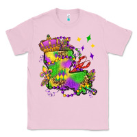 Bubblegum Pink louisiana map mardi gras olivia Classic Tee - OliviaCreatesArt