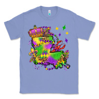Colony Blue louisiana map mardi gras olivia Classic Tee - OliviaCreatesArt