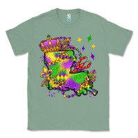 Sage louisiana map mardi gras olivia Classic Tee - OliviaCreatesArt