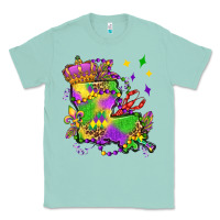Seafoam louisiana map mardi gras olivia Classic Tee - OliviaCreatesArt
