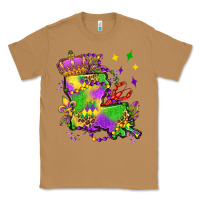 Louisiana Map Mardi Gras Olivia Classic Tee | Teevron