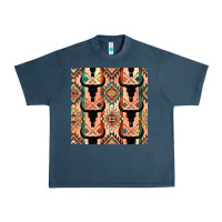 Midnight Navy native american aztec seamless pattern 4 Urban Heavy Tee - BundleAndBundleShop