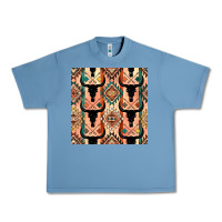 Pebble Blue native american aztec seamless pattern 4 Urban Heavy Tee - BundleAndBundleShop