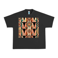 Pigment Black native american aztec seamless pattern 4 Urban Heavy Tee - BundleAndBundleShop