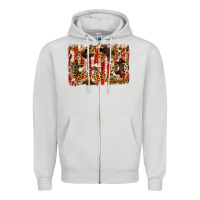 Dove Grey america, cowhide, leopard backgraund Zipper Hoodie - JahusDesignShop