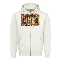 Oatmeal Heather america, cowhide, leopard backgraund Zipper Hoodie - JahusDesignShop