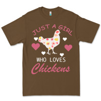 Cacao Just A Girl Who Love Chickens Premium Tee - Bettercallsaul