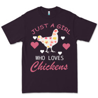 Plum Just A Girl Who Love Chickens Premium Tee - Bettercallsaul