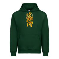 Forest Green childhood cancer awareness dreamcatcher Urban Hoodie - Jasminsmagicworld