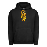 Pigment Black childhood cancer awareness dreamcatcher Urban Hoodie - Jasminsmagicworld