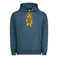 Pigment Midnight Navy childhood cancer awareness dreamcatcher Urban Hoodie - Jasminsmagicworld
