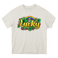 Cream Lucky St. Patrick's Day Heavy Core Tee - HowdyJamesFarm