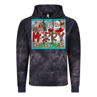 Cloud Black merry Christmas Vintage Hoodie - CowhideDigitalArt