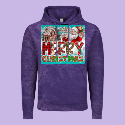 Merry Christmas Vintage Hoodie Designed By Cowhidedigitalart