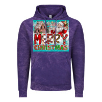Cloud Purple merry Christmas Vintage Hoodie - CowhideDigitalArt