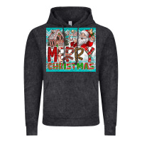 Vintage Black merry Christmas Vintage Hoodie - CowhideDigitalArt
