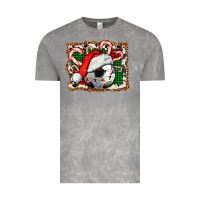 Cloud Rock Soccer Ball Christmas With Hat And Candy Cane Vintage Tee - FaDigitalArtStudio
