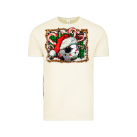 Vintage Arctic Soccer Ball Christmas With Hat And Candy Cane Vintage Tee - FaDigitalArtStudio